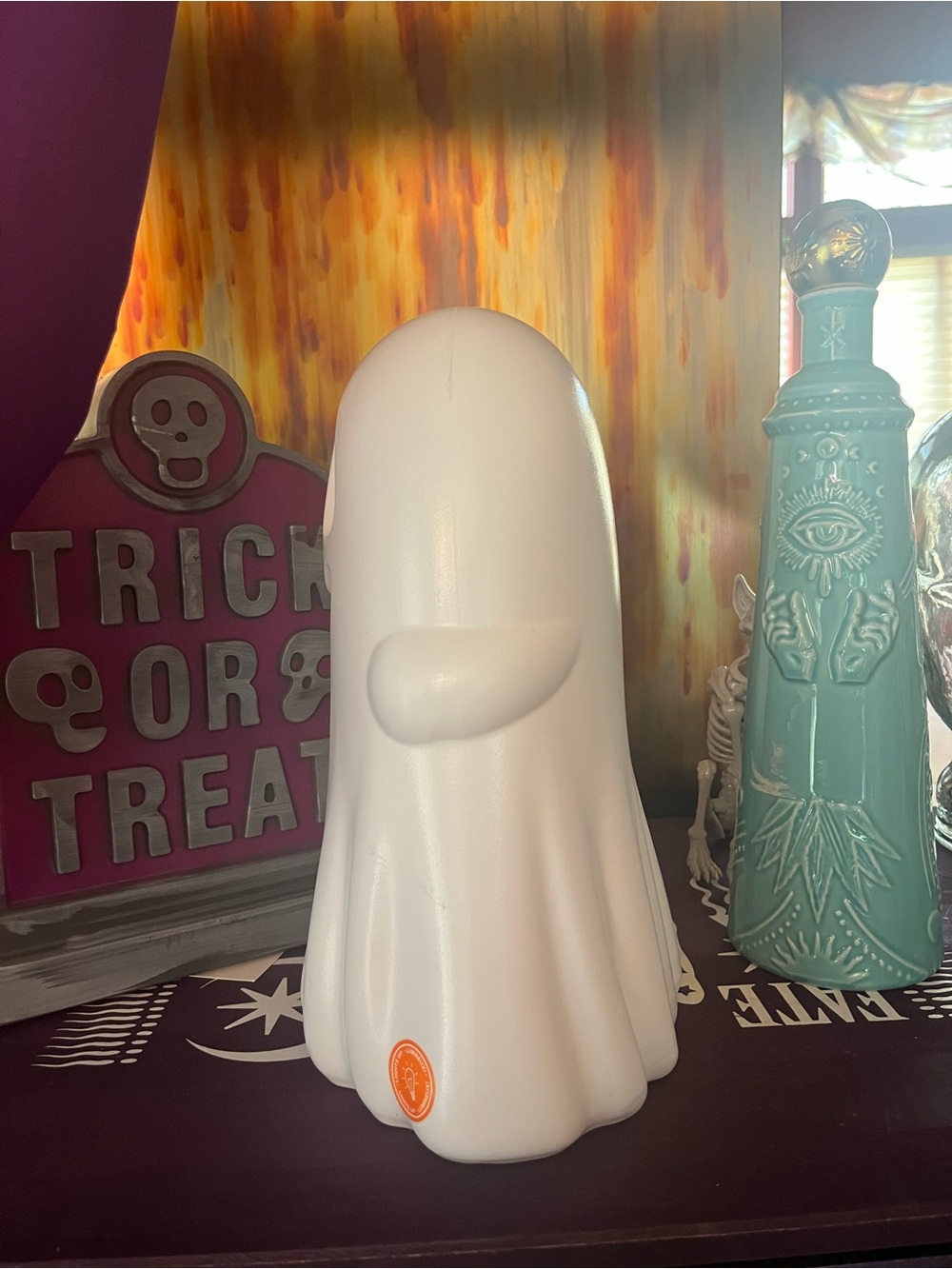 Large Light Up Ghost Halloween Decor - Spooky Glow - Picture 4 of 6